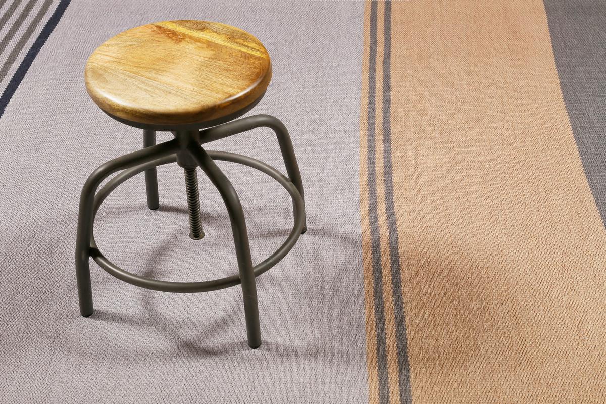 Flachwebteppich Camps Bay Braun/Grau/Orange 130x190 cm - Braun/Orange, KONVENTIONELL, Textil (130/190cm) - Esprit