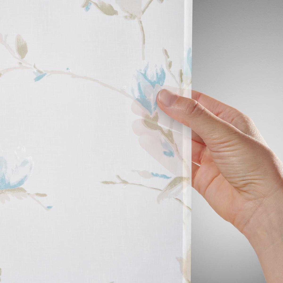 HOTOVÝ ZÁVĚS MAGNOLIA - modrá, textil (135/245cm) - Mömax