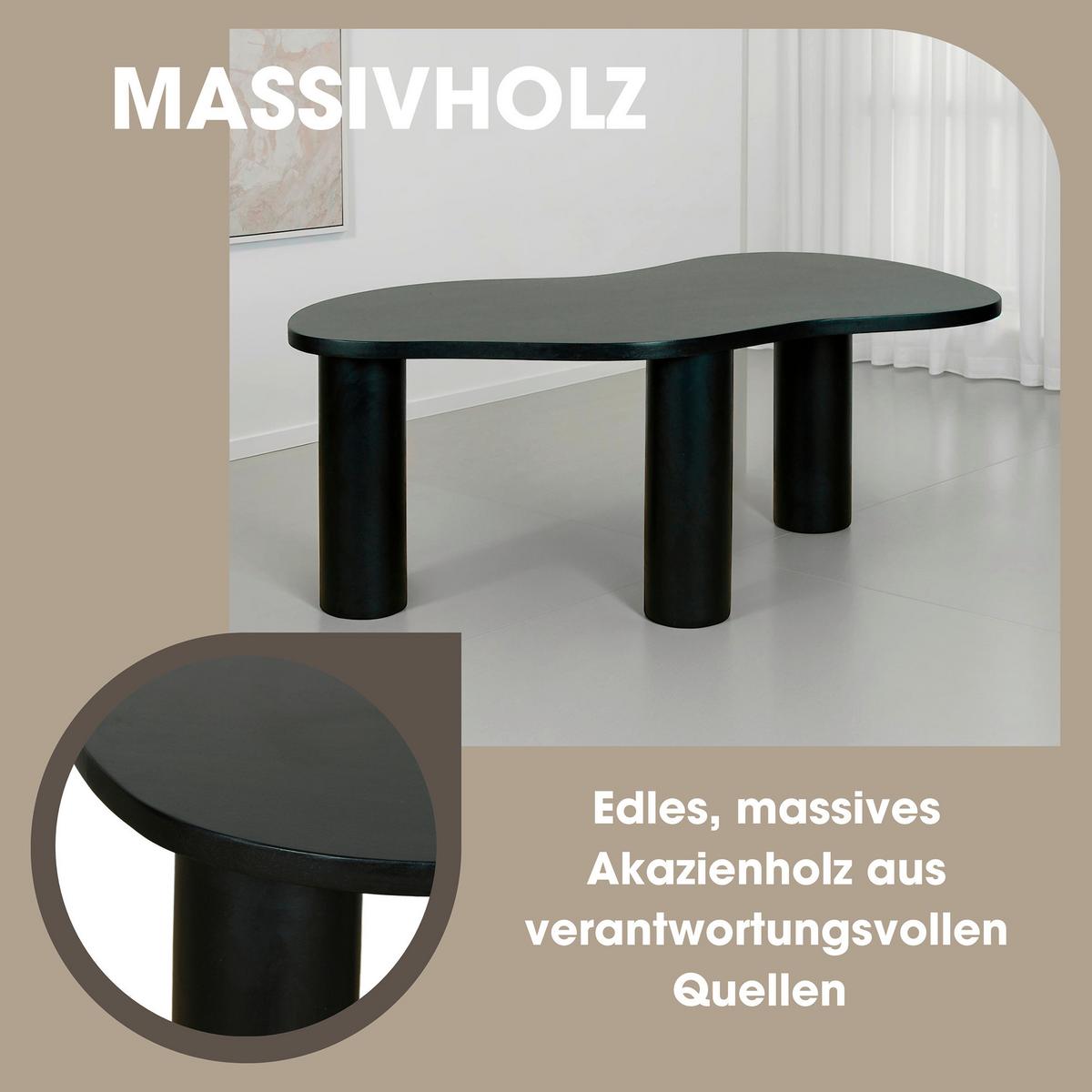 Couchtisch Ethan Schwarz B: 110 cm - Schwarz, Design, Holz (110/45/55cm) - MID.YOU