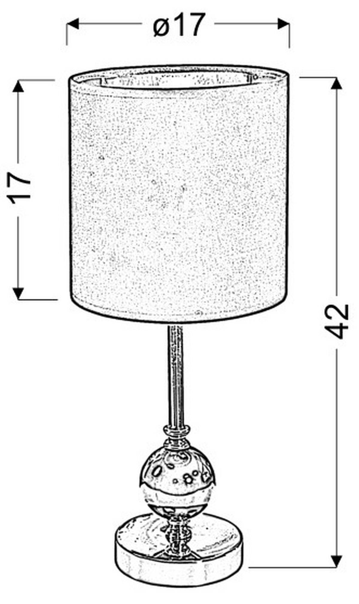 Tischleuchte 41-38791 - Basics, Metall (17/17/42cm)