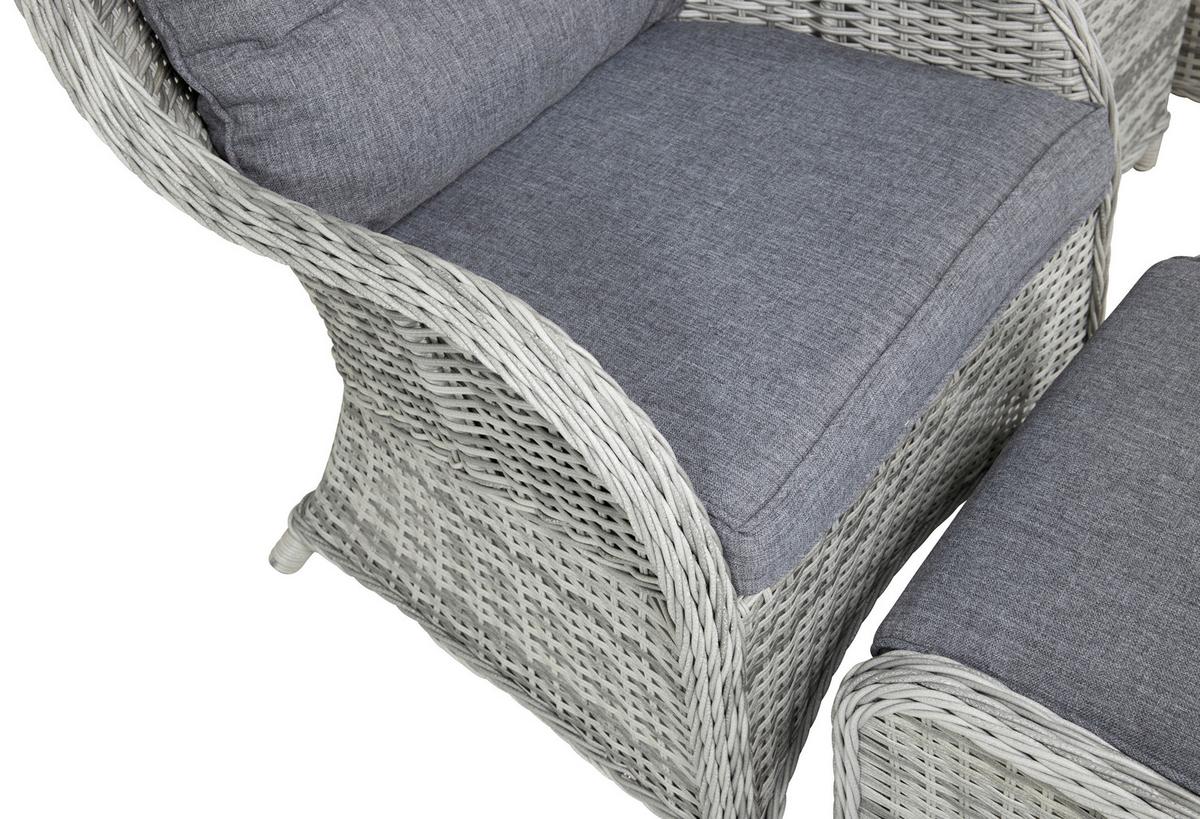 Gartenset Vikelund - Grau, KONVENTIONELL, Holz - Gardenson