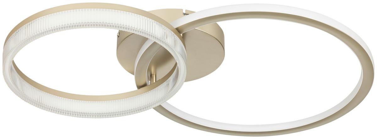 STROPNÉ LED SVIETIDLO RIO - šampanská, Modern, kov/plast (70/45/10cm) - Mömax