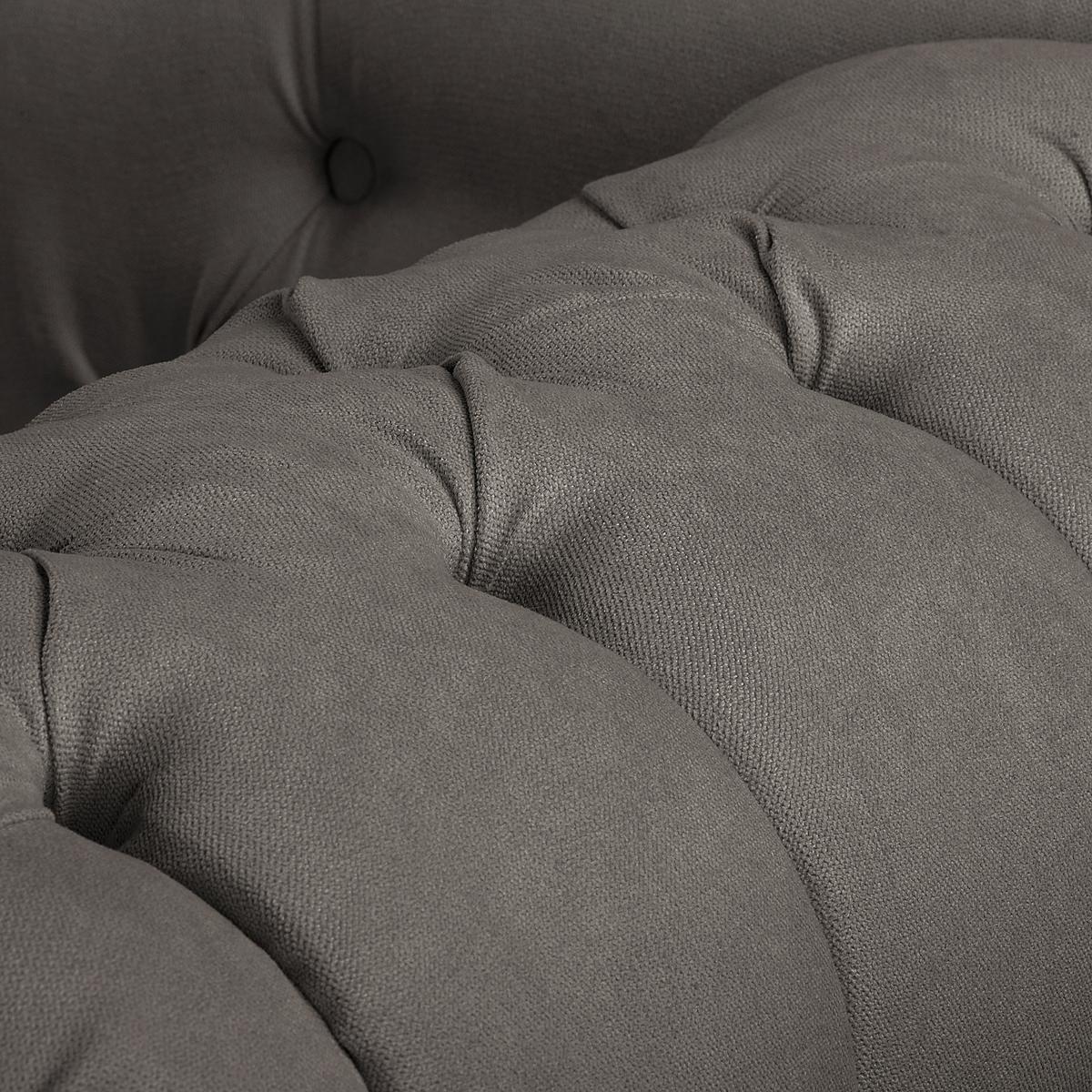 Récamiere Pako Graubraun B: 185cm - Graubraun/Braun, Design, Textil (185/93/75cm) - Livetastic