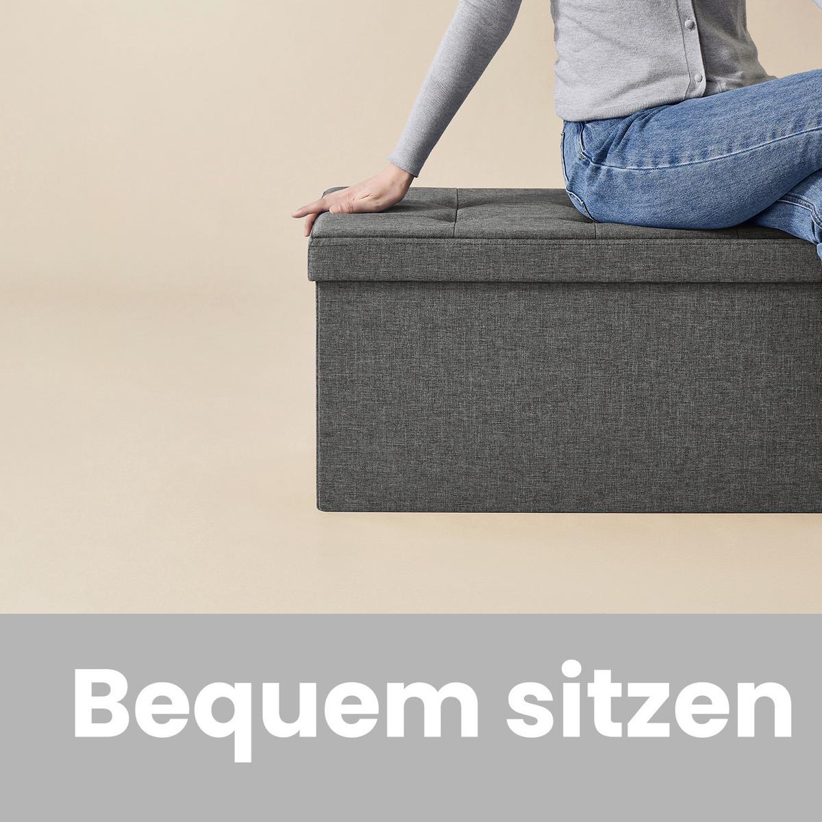Sitzbox Grau B: 78 Cm - Grau, Basics, Holzwerkstoff/Textil (78/38/38cm)