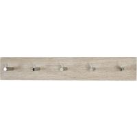NÁSTENNÝ VEŠIAK EDDY 5 - farba duba, Modern, drevo (57/5/8cm)