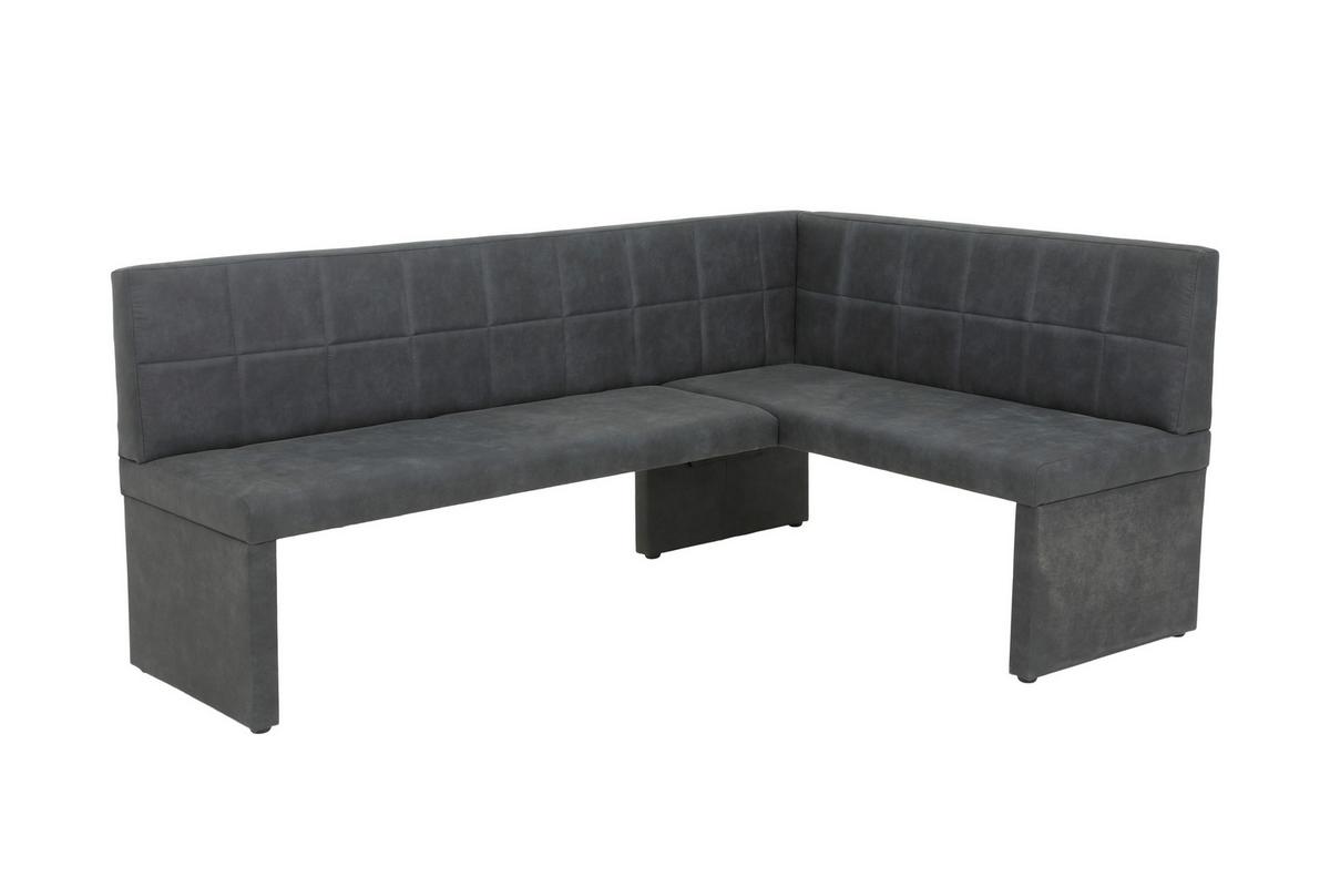 Eckbank Melanie Leb - Anthrazit, MODERN, Holz/Textil (200/90cm) - MID.YOU
