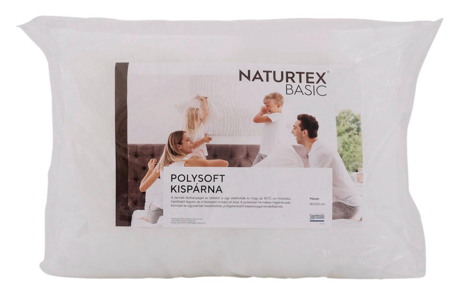 Párna Polysoft - fehér, Basics, textil - Naturtex