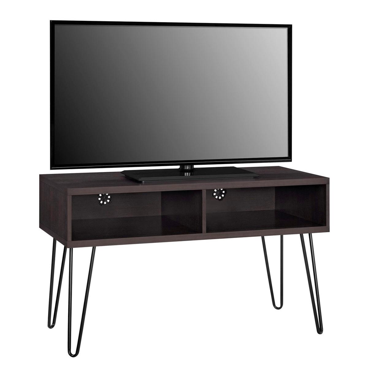 TV-Element Owen Braun B: 107 cm - Schwarz/Braun, Design, Holzwerkstoff/Metall (107/63/50cm) - MID.YOU