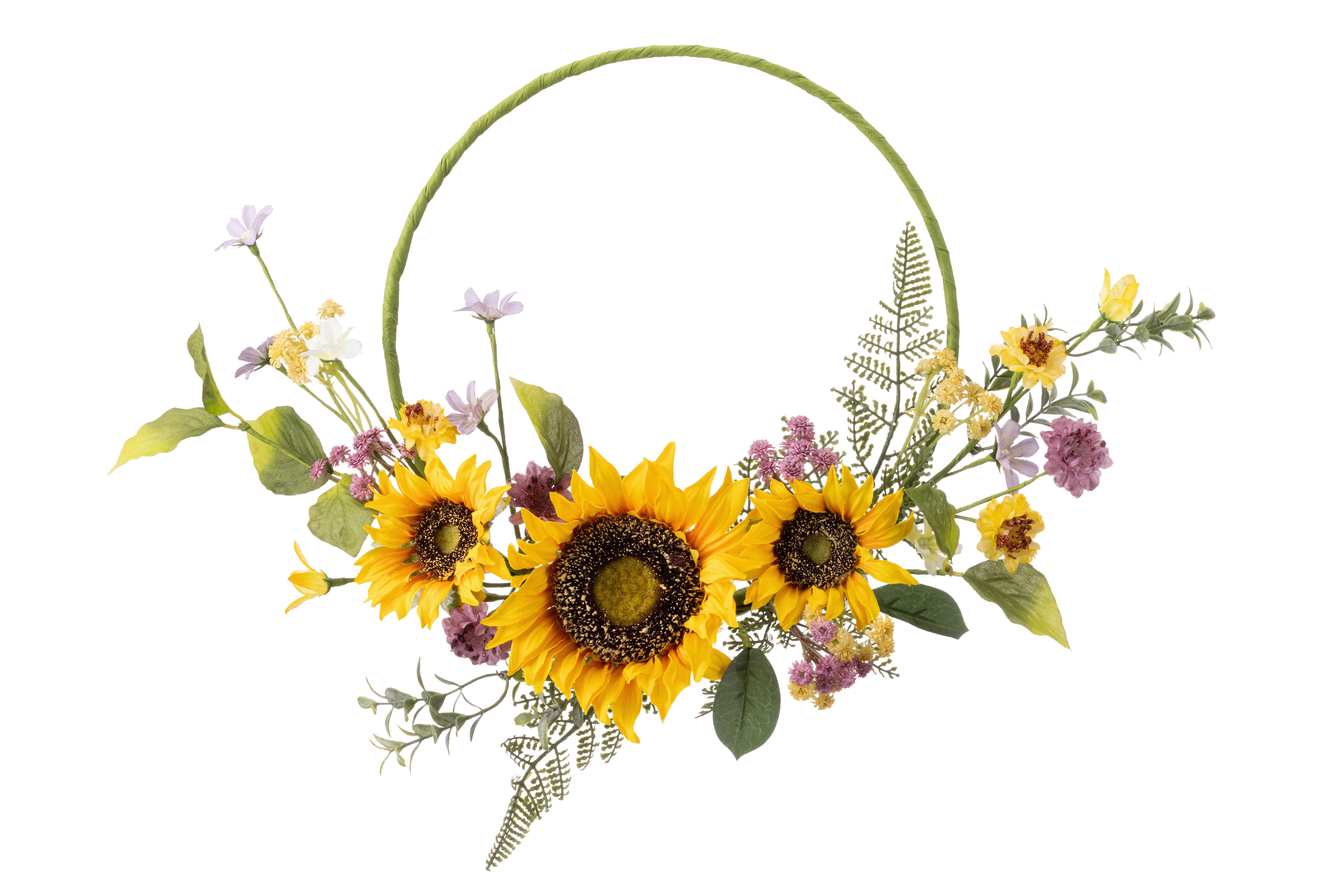 Blumenkranz Helena - Gelb/Grün, KONVENTIONELL (35/30/6cm) - Luca Bessoni