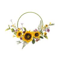 Blumenkranz Helena - Gelb/Grün, KONVENTIONELL (35/30/6cm) - Luca Bessoni