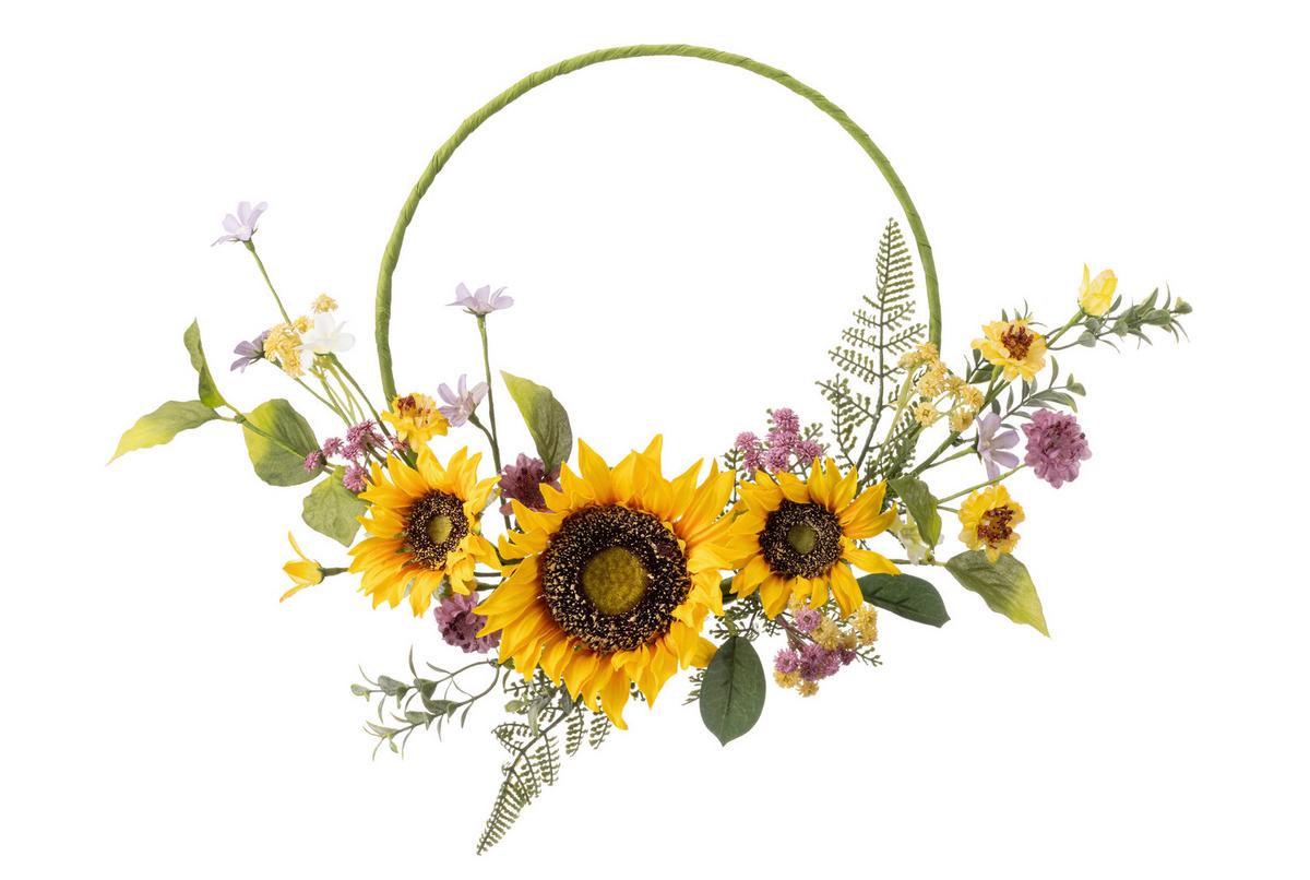 Blumenkranz Helena - Gelb/Grün, KONVENTIONELL (35/30/6cm) - Luca Bessoni