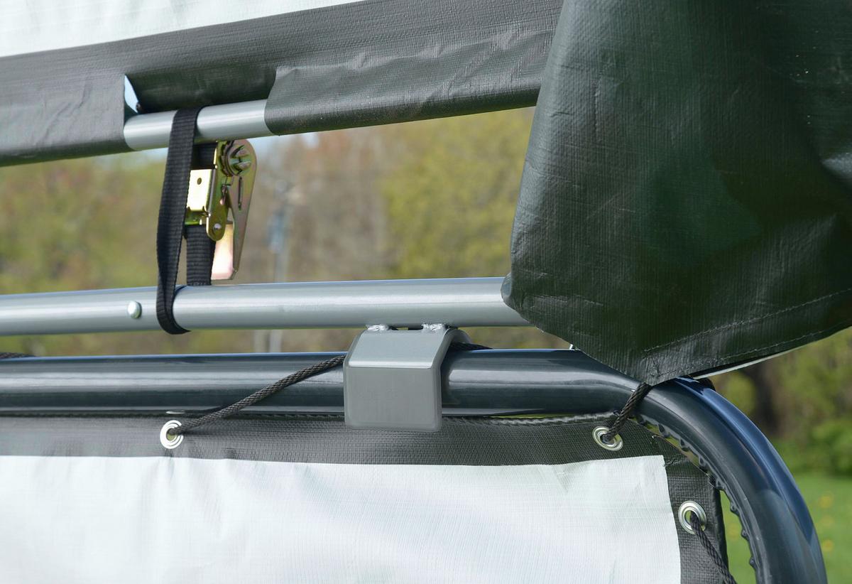 Zeltgarage Shelterlogic - Dunkelgrün, Basics, Kunststoff (370/150cm)