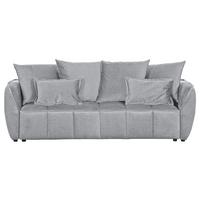 2-Sitzer-Sofa Mit Schlaffunktion Meyford B:250cm - Hellgrau/Schwarz, KONVENTIONELL, Textil (250/70/118cm) - MID.YOU
