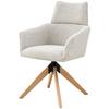 Armlehnstuhl Maris Webstoff beige, B: 60 cm - Beige/Naturfarben, KONVENTIONELL, Holz/Textil (60/94/67cm) - Livetastic