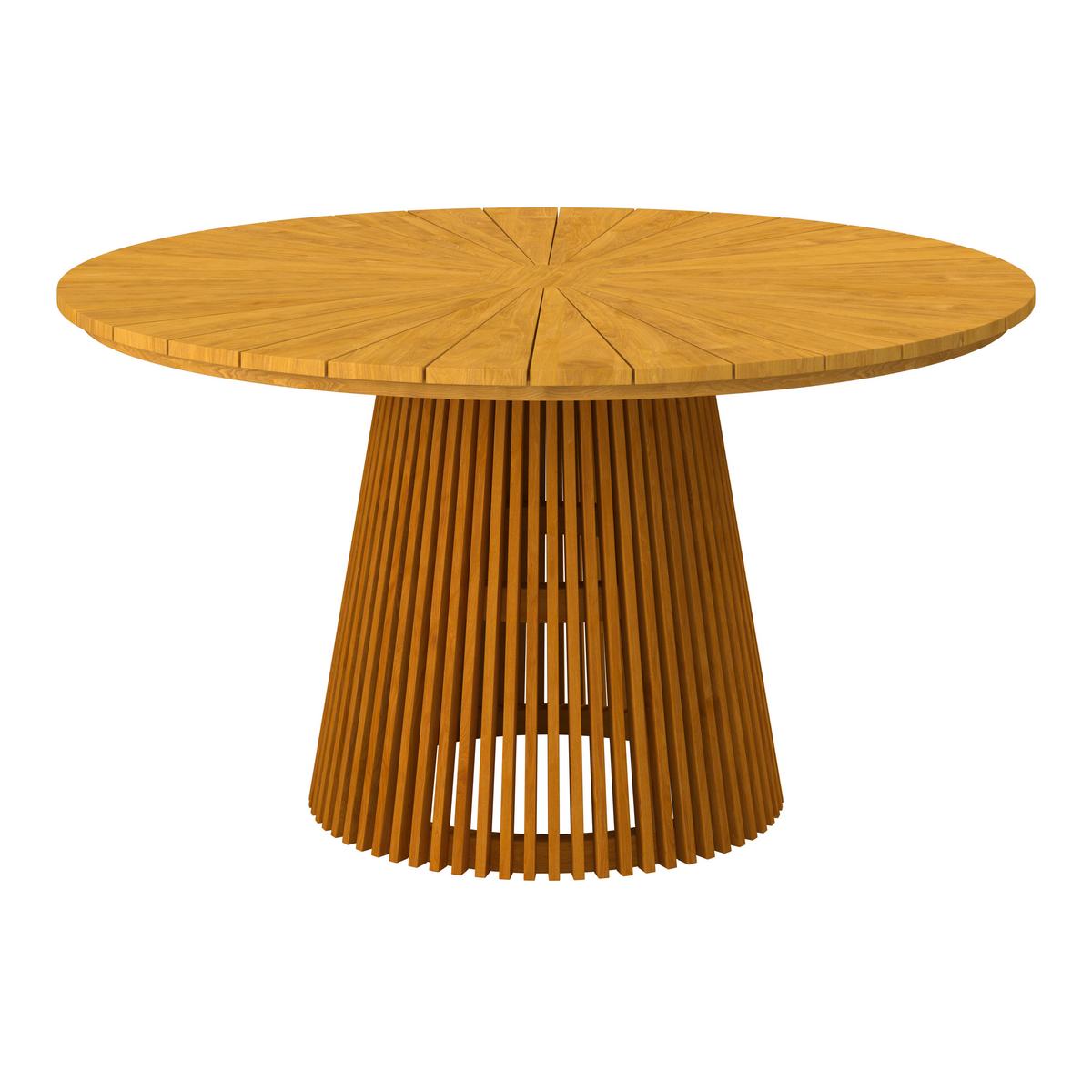 ZÁHRADNÝ STÔL SANJA - farba tíku, Modern, drevo (140/76cm) - Bessagi Garden