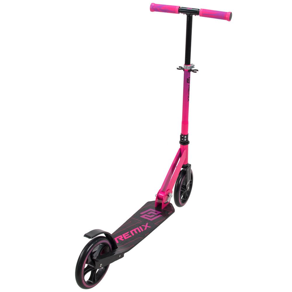 Scooter Remix Pink Pink/Schwarz Klappbar - Pink/Schwarz, Basics, Metall (90/95cm)