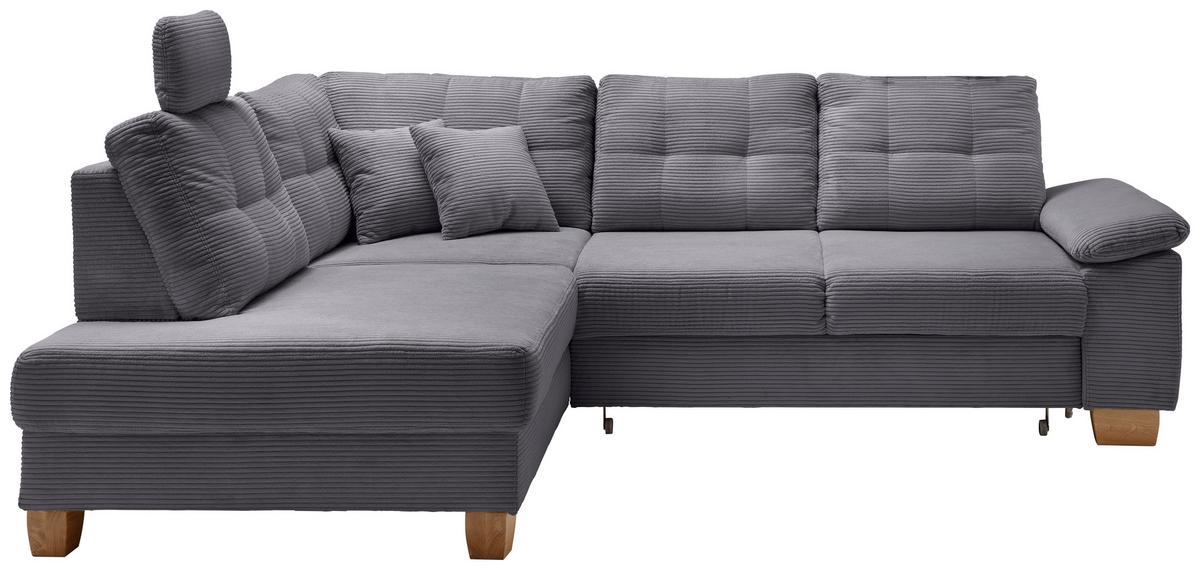 Ecksofa Brizzini, Grau S: 206x274 Cm - Naturfarben/Grau, MODERN, Textil (206/274cm) - Livetastic