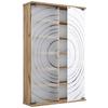 CD-Regal Tilano Honigeiche Dekor - Honigeiche, Design, Glas/Holzwerkstoff (60/92/18cm) - MID.YOU