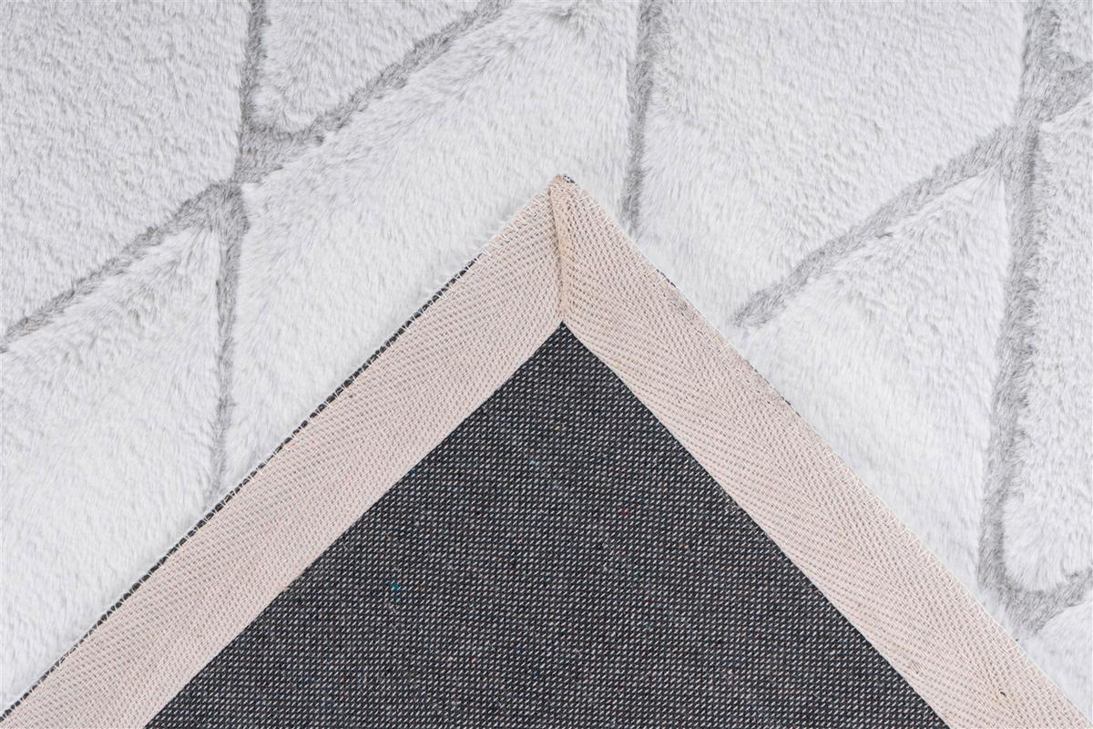 Teppich Grau, Weiß Vivica 225, BxL: 80x150 cm - Weiß/Grau, KONVENTIONELL, Textil (80/150cm)