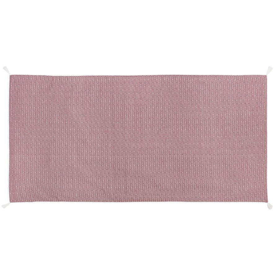 PLÁŽOVÁ PODLOŽKA DOBBY - terracotta, textil (90/190cm)