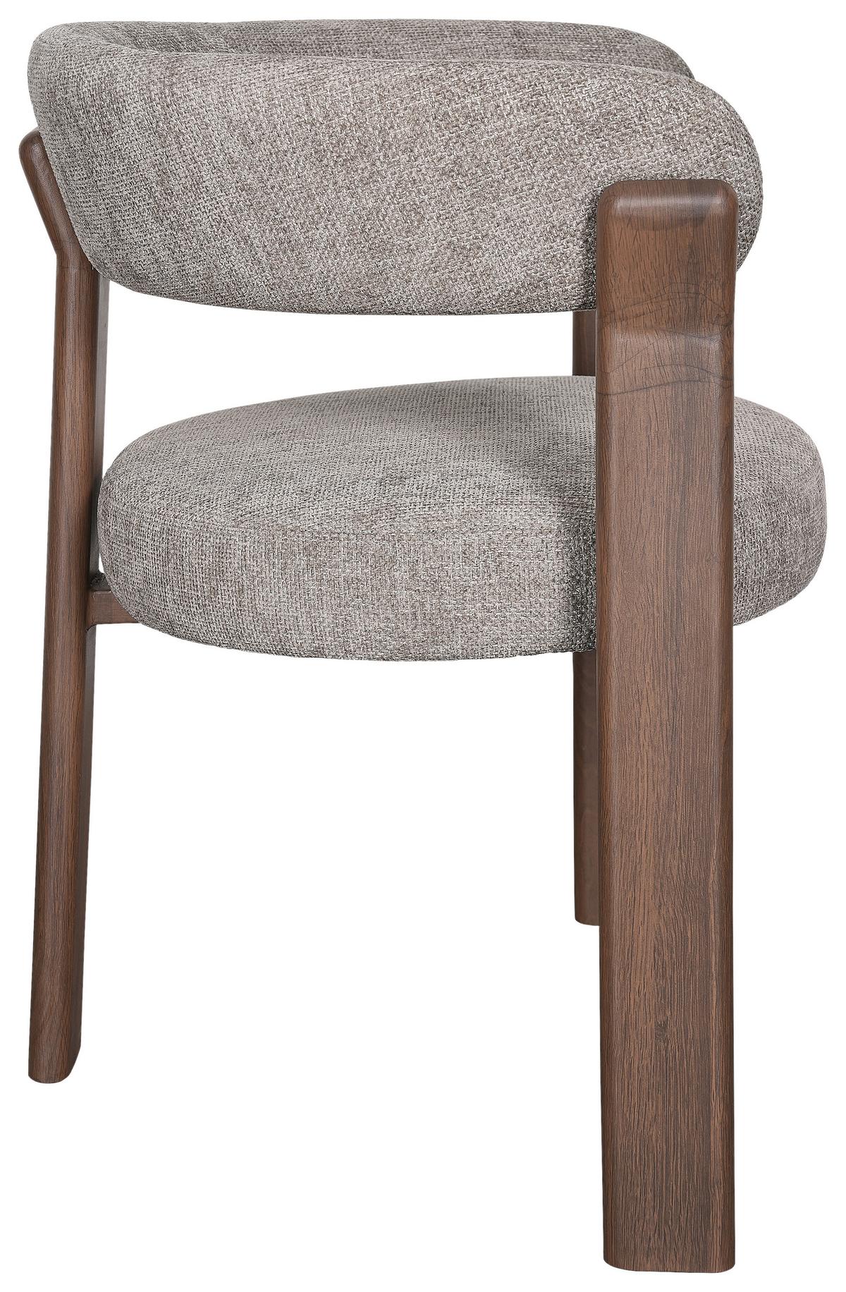 Armlehnstuhl Granada Hellbraun B: 62 cm - Hellbraun/Walnussfarben, MODERN, Textil/Metall (62/74/56,5cm) - Livetastic