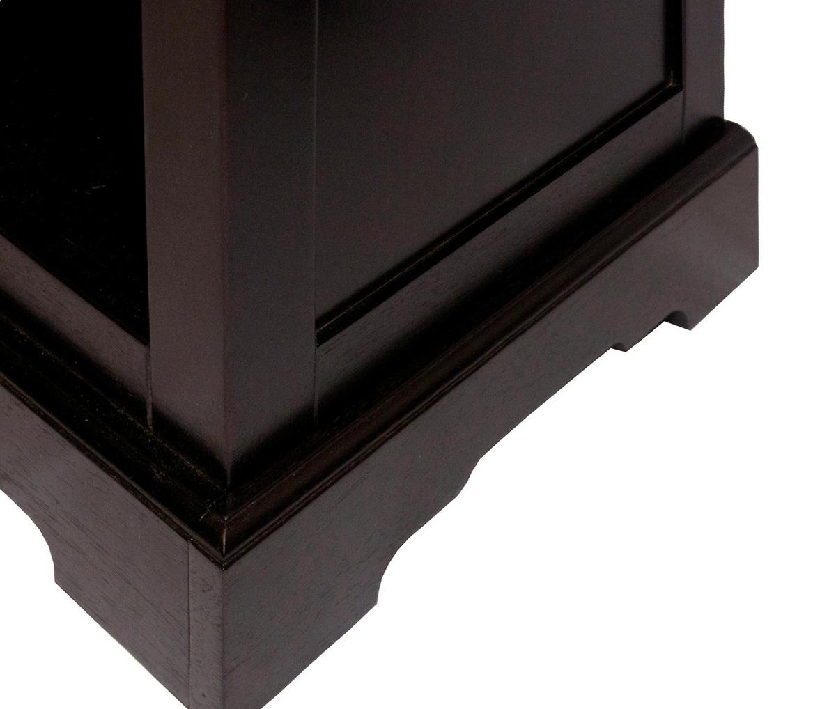 Schrank Akazie Antik B: 98cm - Schwarzbraun, Design, Holz (98/183,50/44cm) - MID.YOU