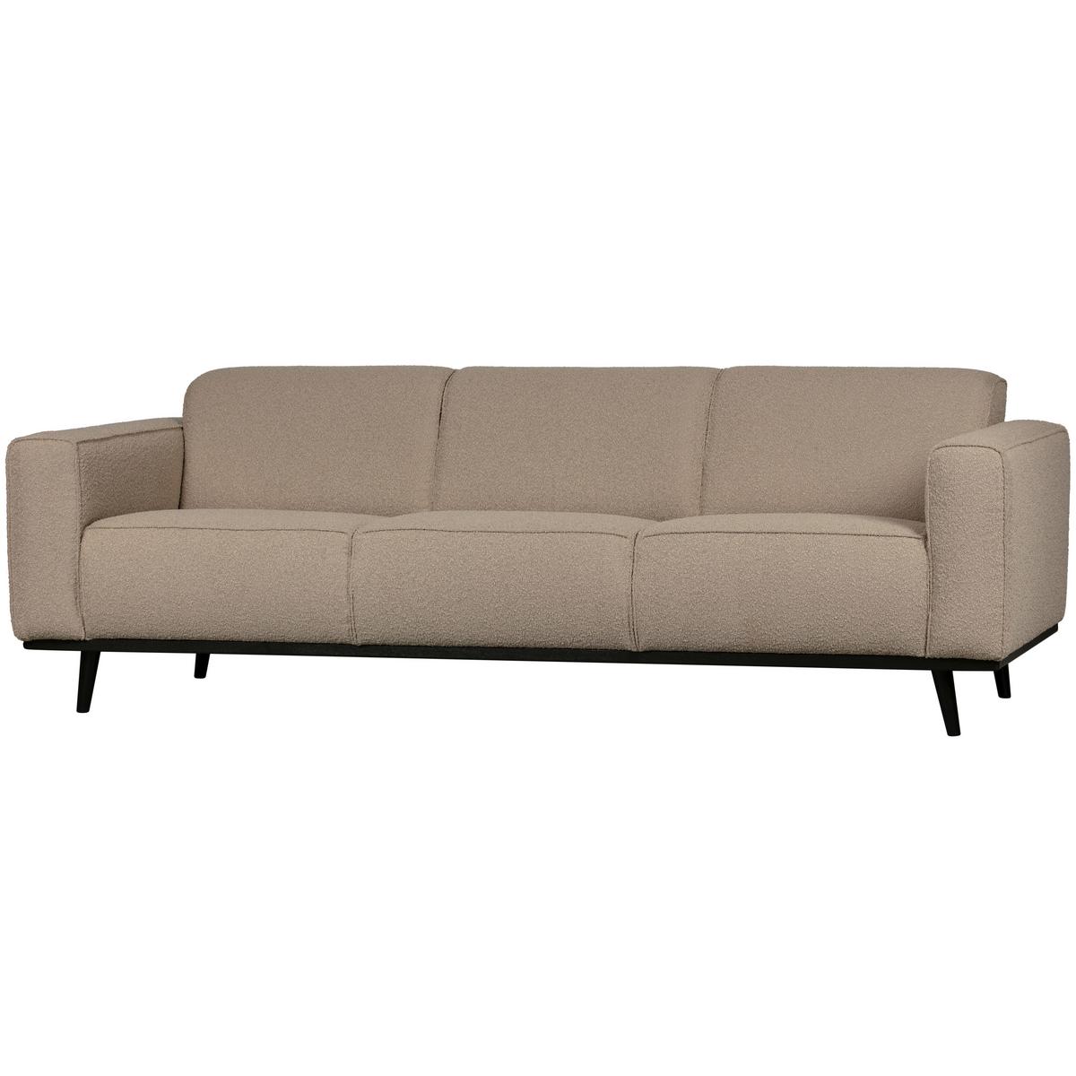 3-Sitzer-Sofa Statement Beige B: 230cm - Beige, Design, Textil (230/77/93cm) - Livetastic