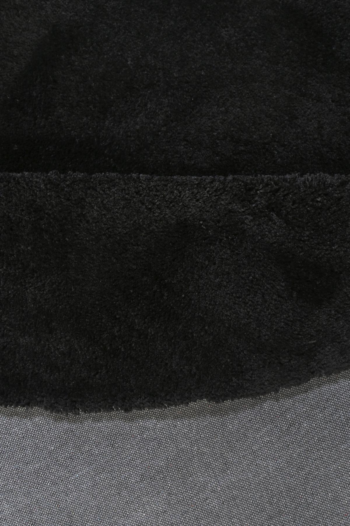 Hochflorteppich Schwarz, Ø: Ca. 120 Cm - Schwarz, Basics, Textil (120cm) - Esprit