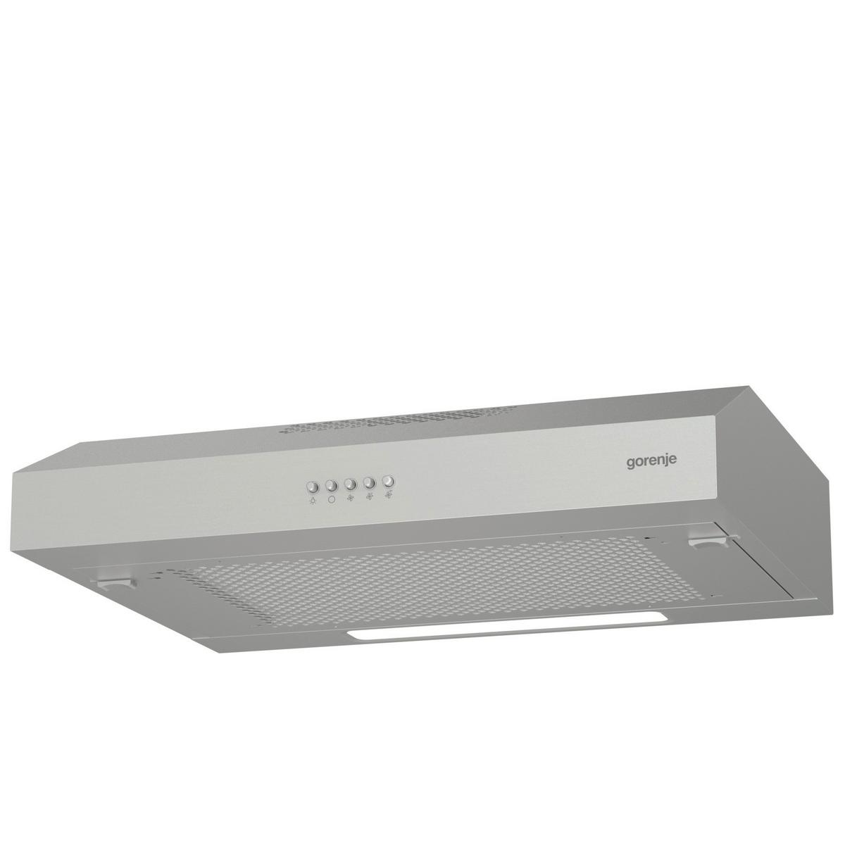 Unterbauhaube Edelstahl B: 59,6 Cm Led - Silberfarben, Basics, Metall (59,6/12,5/46,8cm) - Gorenje