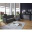 Wohnlandschaft in L-Form Sonoma 246x176 cm - Chromfarben/Grau, MODERN, Textil (246/176cm) - Ombra