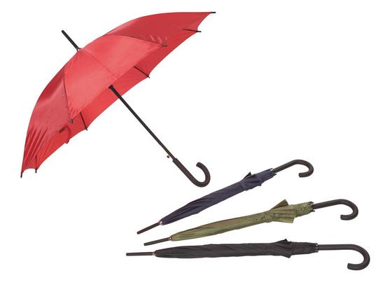 Regenschirm Charlton - Blau/Rot, KONVENTIONELL, Holz/Kunststoff (100cm) - Ombra Regenschirm Charlton - Blau/Rot, KONVENTIONELL, Holz/Kunststoff (100cm) - Ombra