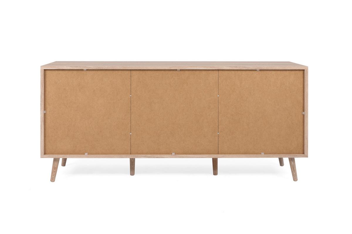 Sideboard Dekor Mit 3 Türen 150 cm Bali Sonoma Eiche - Sonoma Eiche, Natur, Holzwerkstoff (150/71/40cm) - MID.YOU