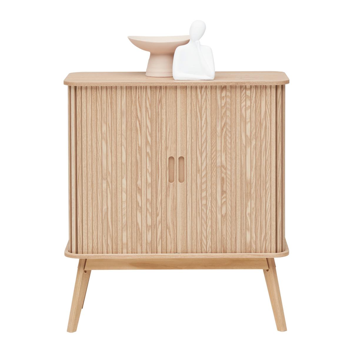 Komoda Skandy dyha/MDF - prírodná farba, Modern, drevo/kompozitné drevo (70/80/30cm) - Premium Living