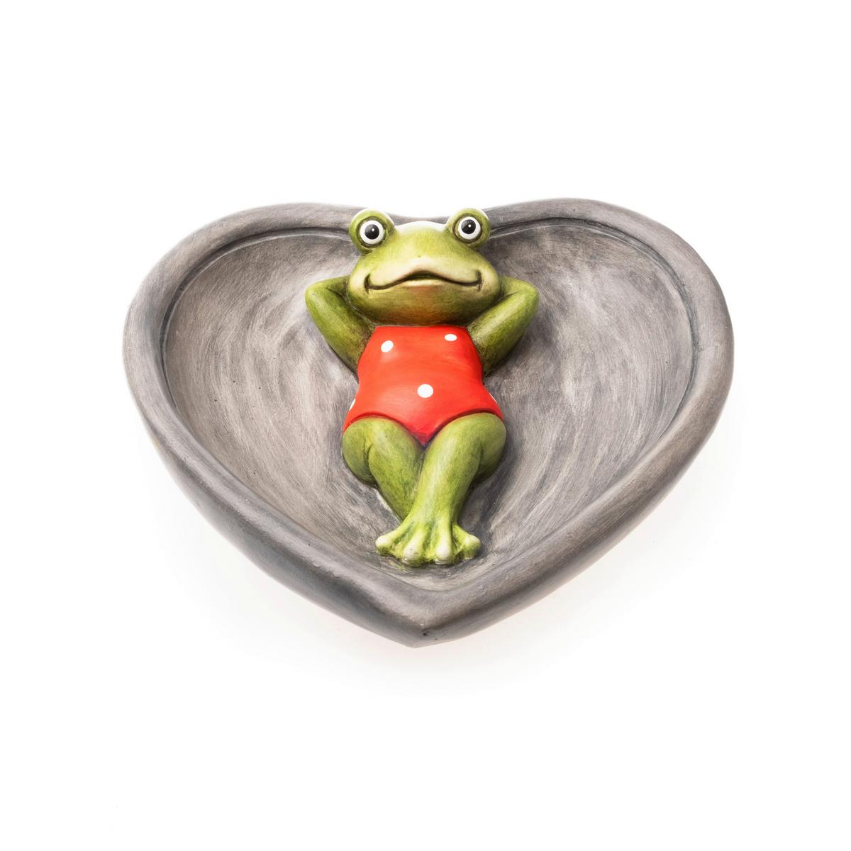 Madárfürdő Frosch - piros/szürke, Basics, műanyag (27/26/8cm)