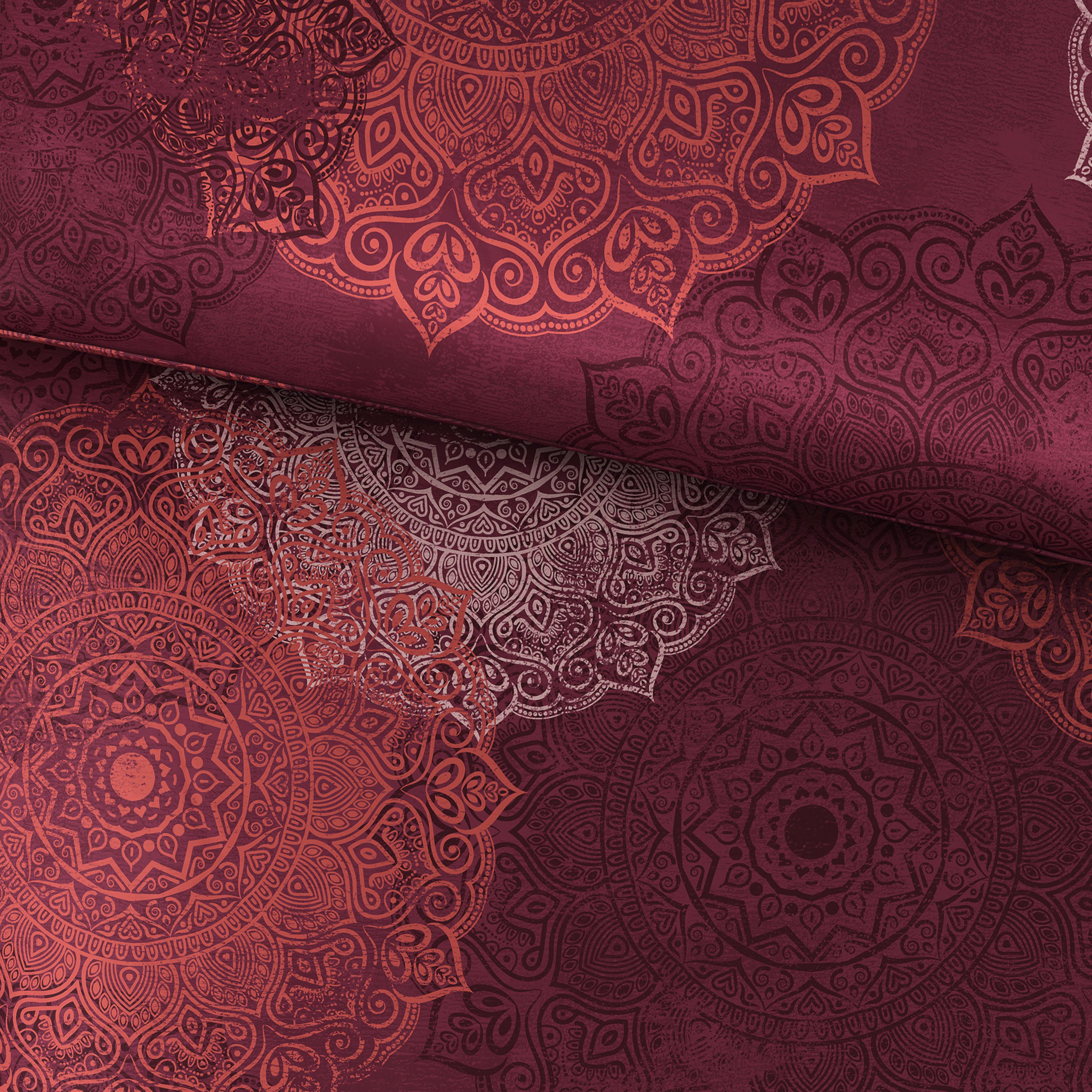 Bettwäsche Linda - Rot, ROMANTIK / LANDHAUS, Textil - James Wood