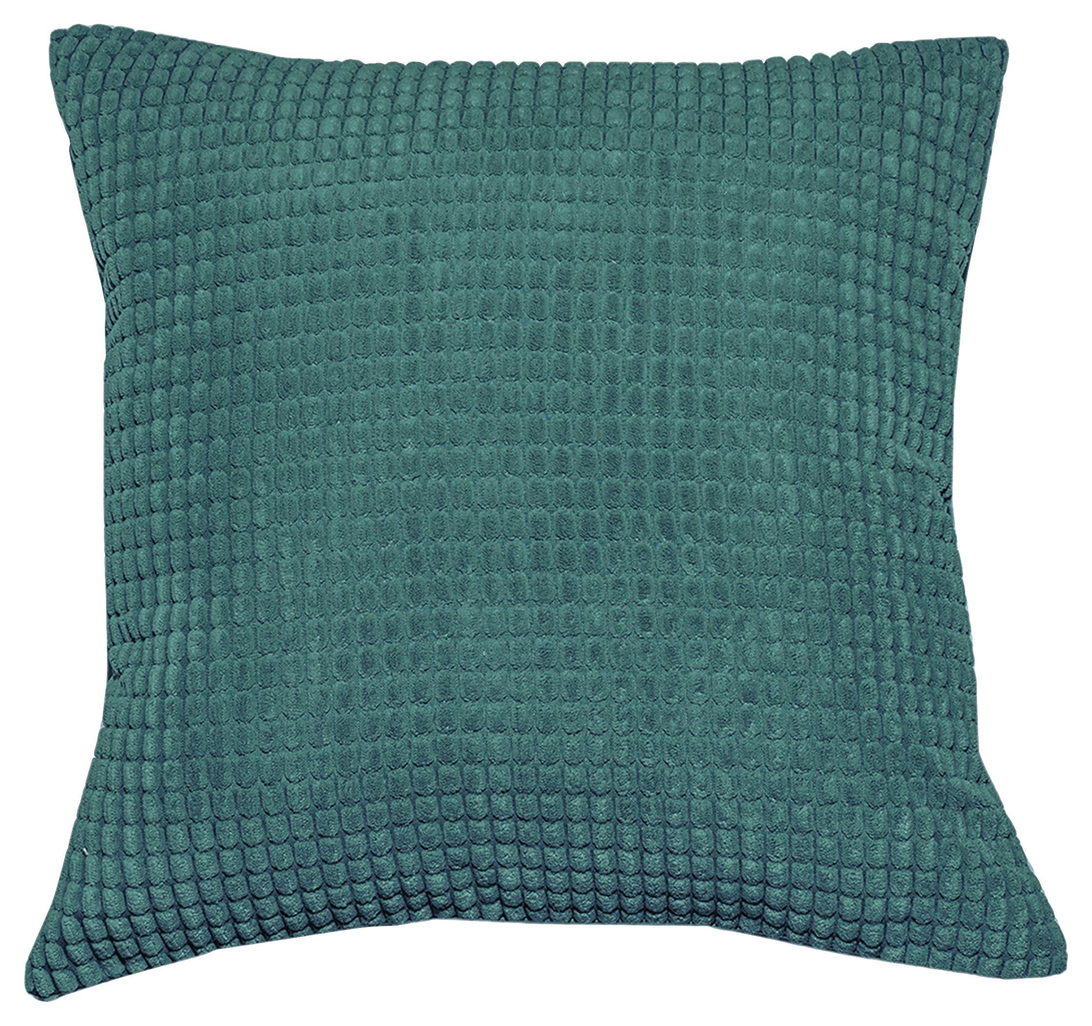 Zierkissen Halina 45x45 cm Polyester Petrol mit Zipp