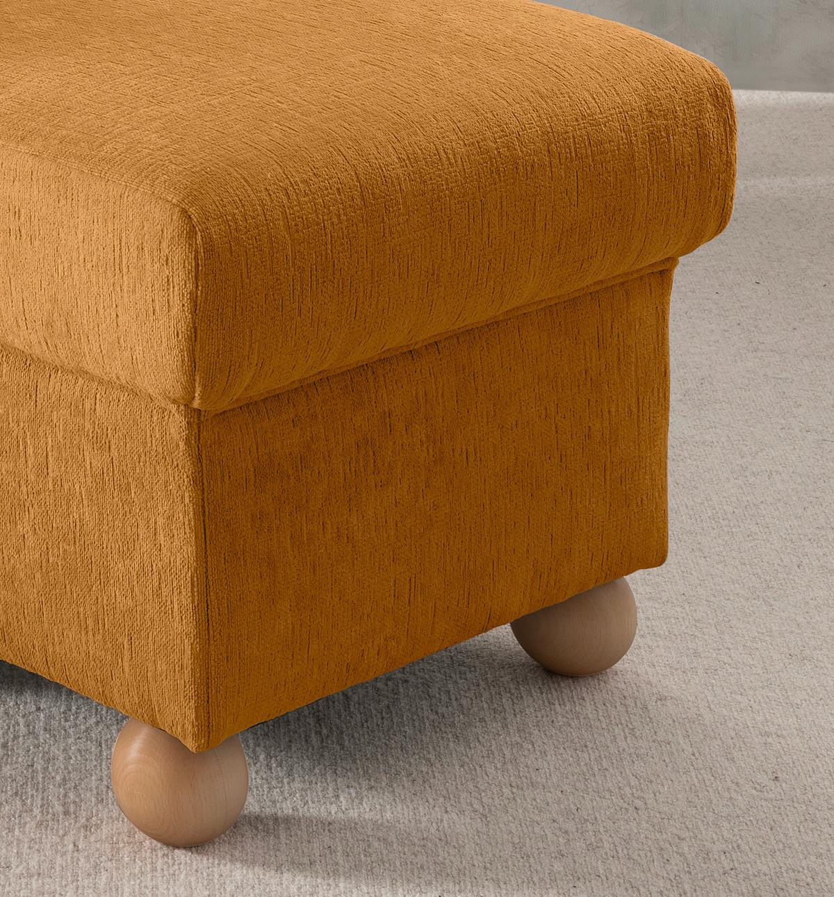 Hocker Torello Goldfarben B: 56cm - Wildeiche/Goldfarben, KONVENTIONELL, Textil (56/46/56cm) - Livetastic