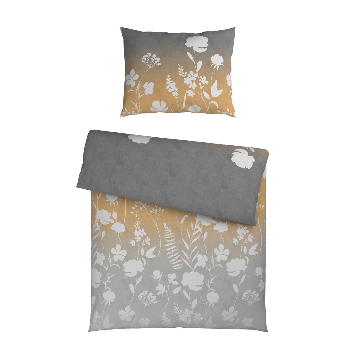 BETTWÄSCHE MAREN - Beige/Grau, MODERN, Textil - Luca Bessoni