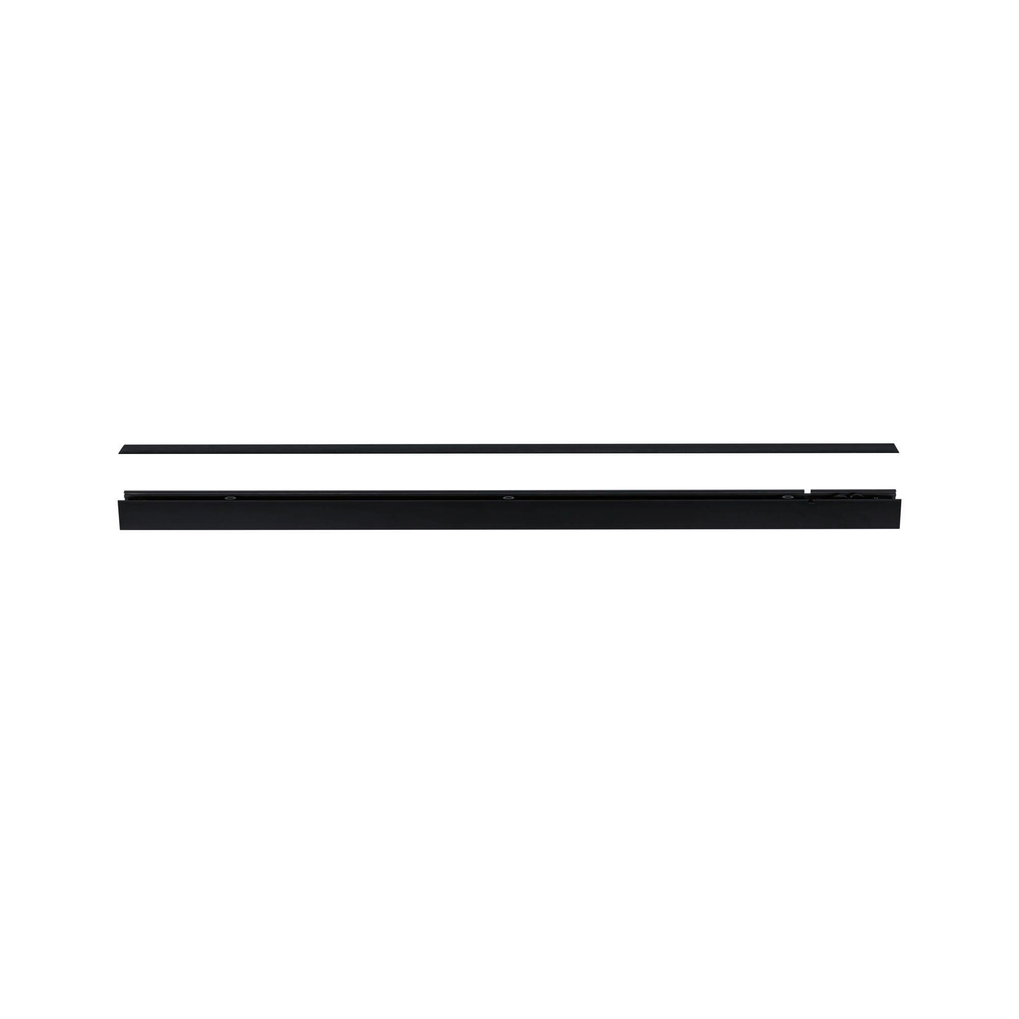 Schienensystem-abdeckschiene Linion Schwarz B: 3,6 Cm - Schwarz, Basics, Kunststoff (100/3,6/0,1cm) - Paulmann