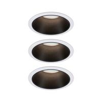 LED-Deckenleuchte Ø 8,8 cm dimmbarer Spot - Schwarz/Weiß, Basics, Kunststoff/Metall (8,8cm) - Paulmann