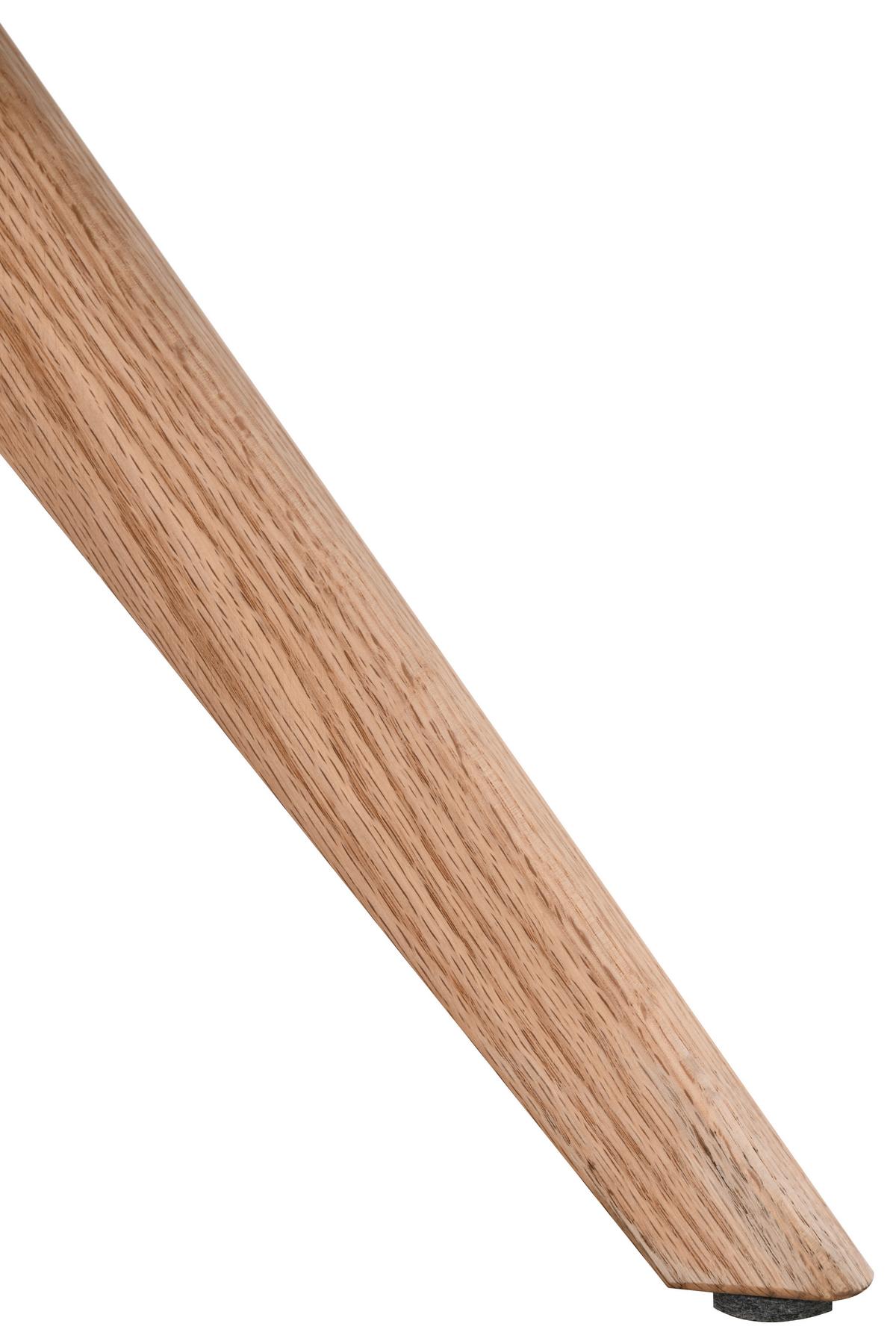 Armlehnstuhl Cleo Grau/Eichefarben B: 58 cm - Eichefarben/Grau, MODERN, Holz/Textil (58/85/62cm) - Livetastic