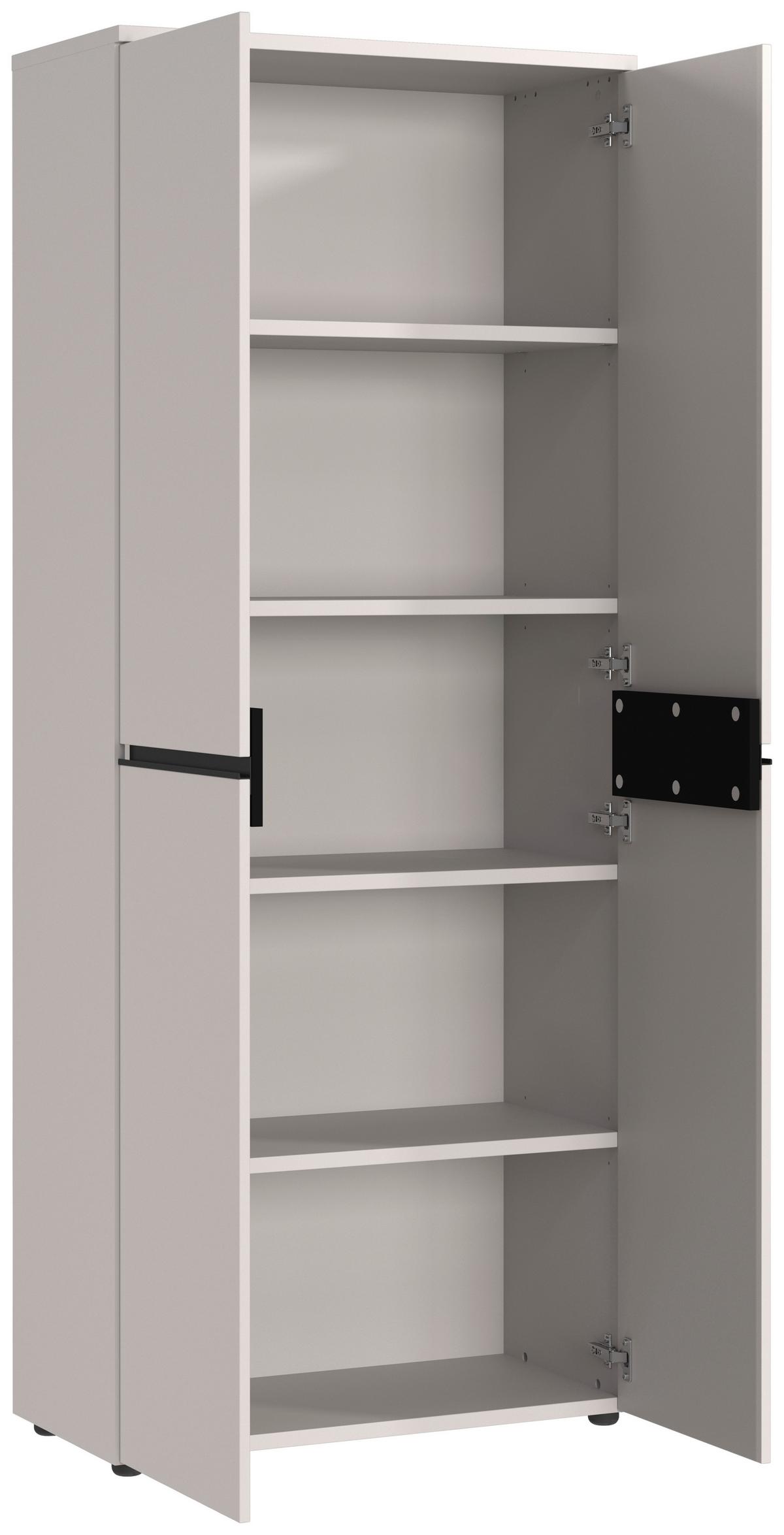 Aktenschrank Bedano Graphitfarben B: 81cm - Kaschmir/Graphitfarben, MODERN, Holzwerkstoff (81/197/40cm) - Germania