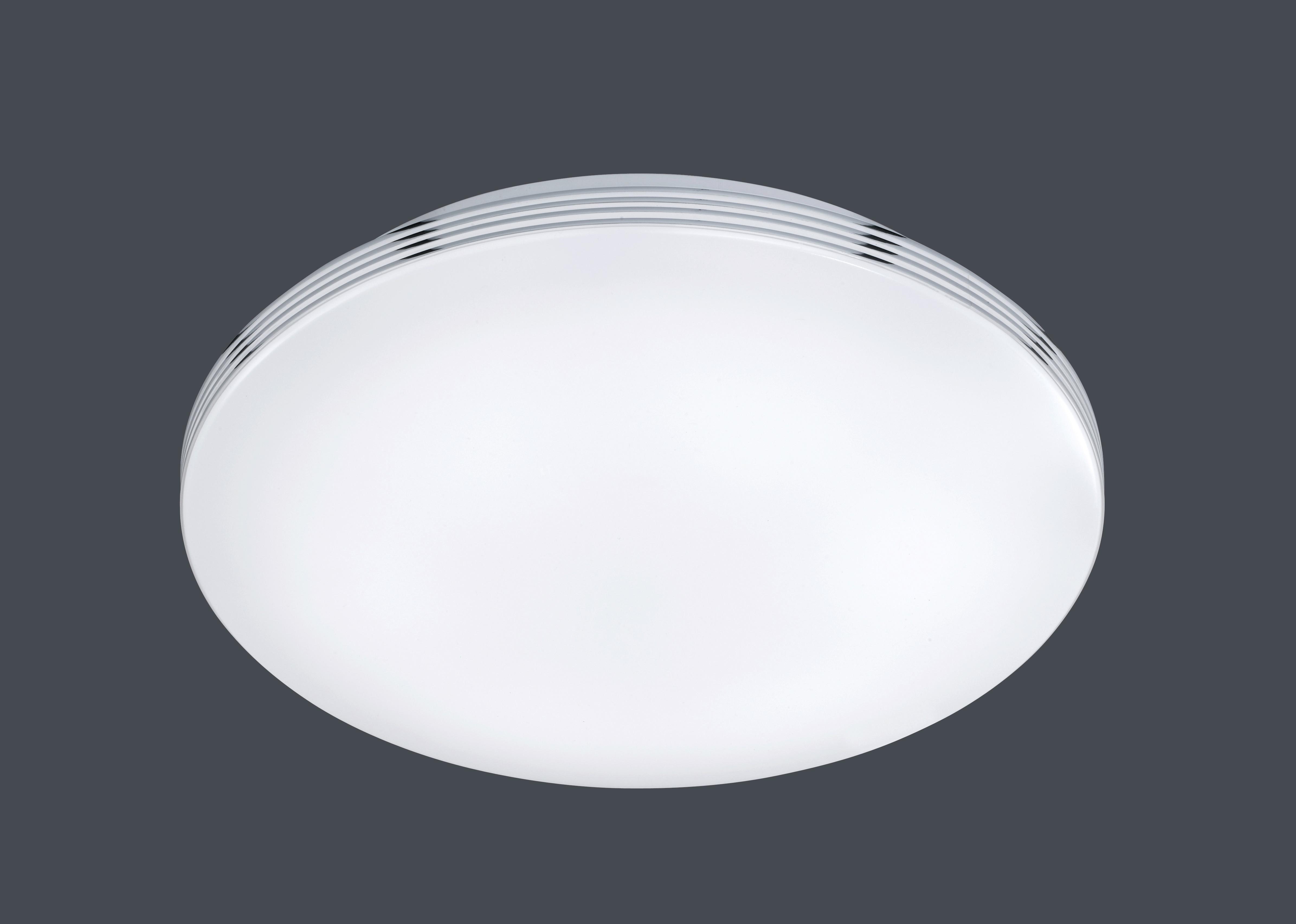 Badezimmer-deckenleuchte 659412406 Apart - Chromfarben/Weiß, Design, Kunststoff/Metall (41,0/10cm) - Trio Leuchten
