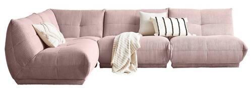 Ecksofa Giselle - Altrosa, Trend, Textil (210/315cm) - Livetastic