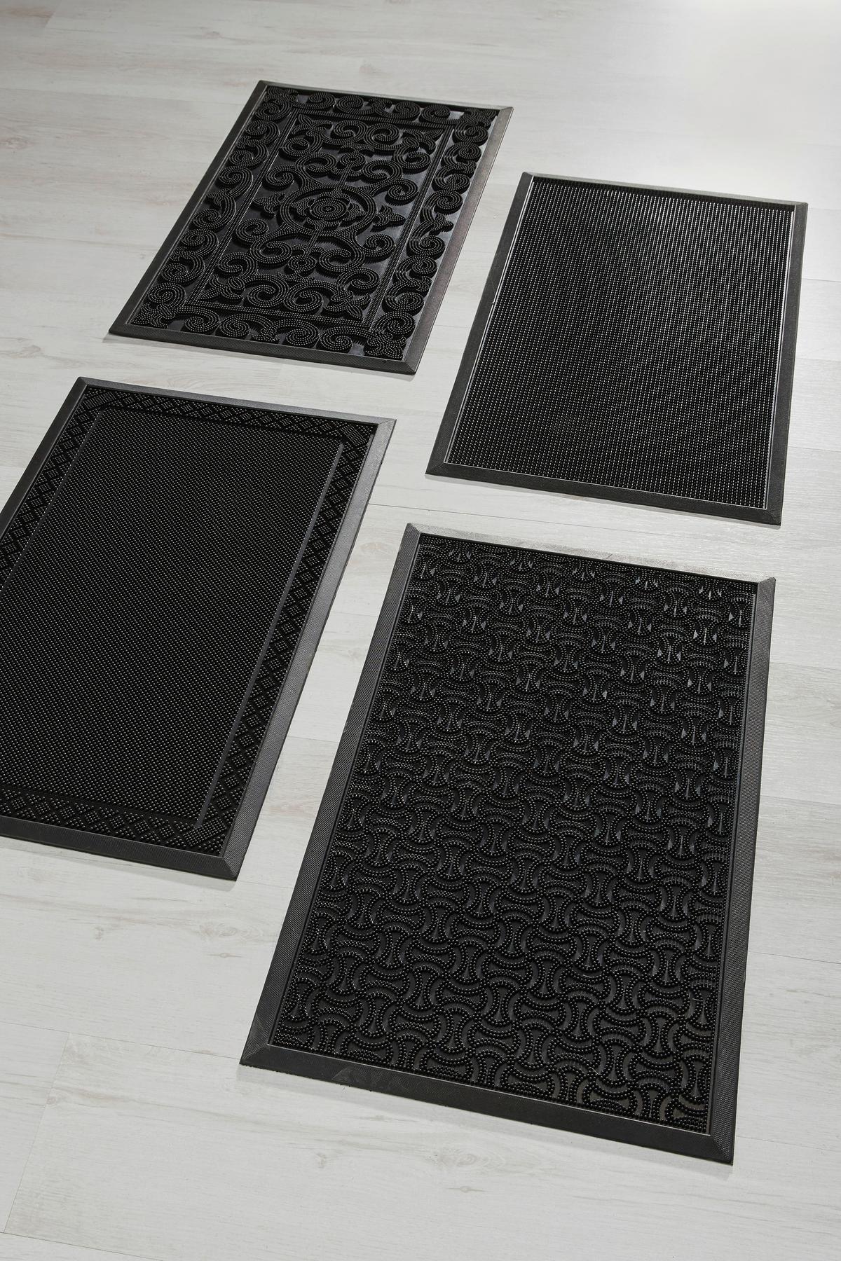 DVEŘNÍ ROHOŽKA Linus, 60/80cm, černá - černá, plast (60/80cm) - Mömax