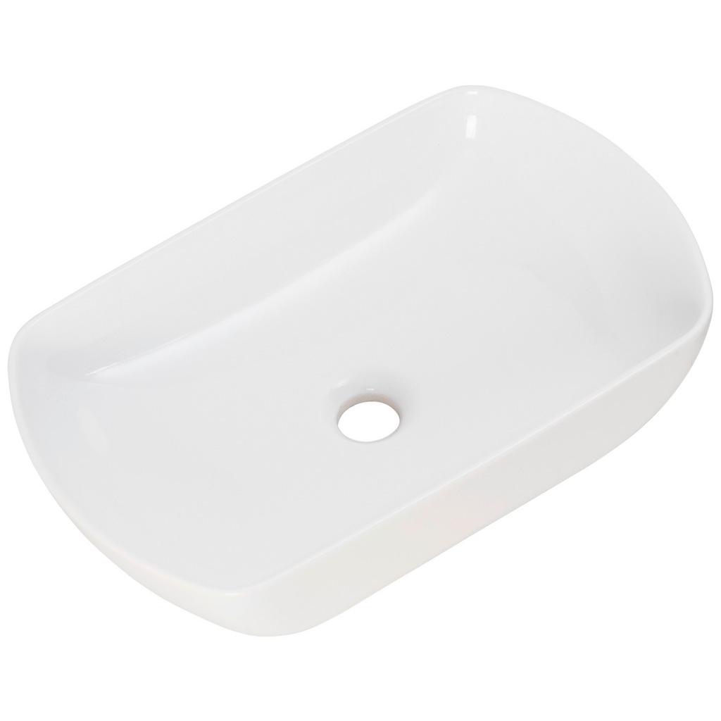 Aufsatzwaschbecken New York Bht: 50x12,5x31,5 Cm Weiß