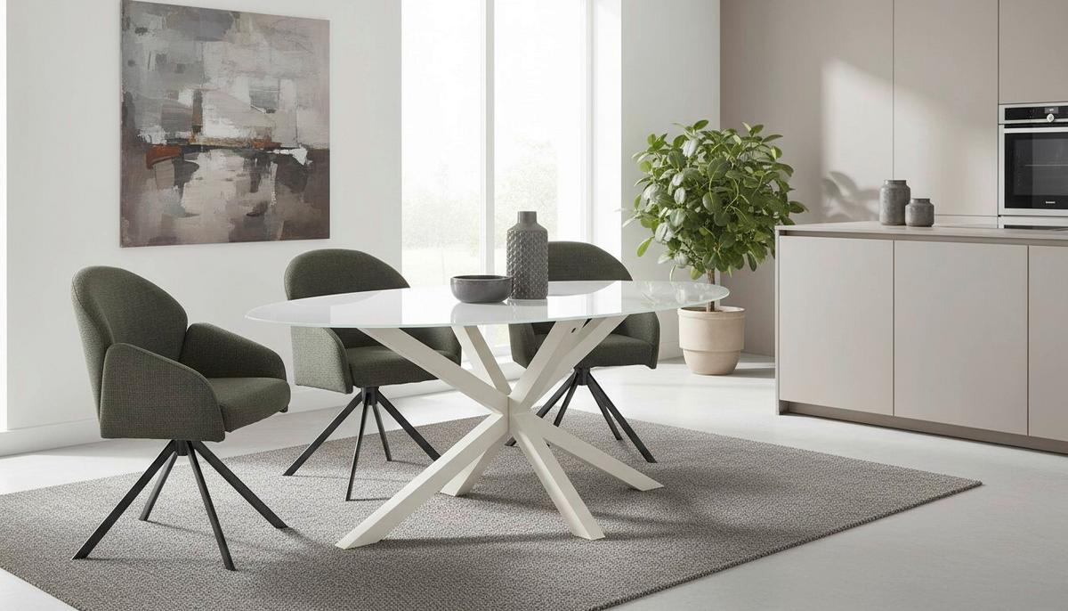Esstisch Vanda Kaschmir L: 180 cm - Kaschmir, MODERN, Glas/Metall (180/100/75cm) - P & B