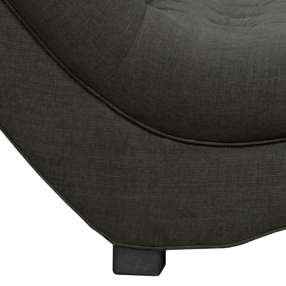 Relaxliege Sofia Anthrazit B: 67 cm - Anthrazit/Schwarz, Design, Textil (67/90/159cm) - P & B