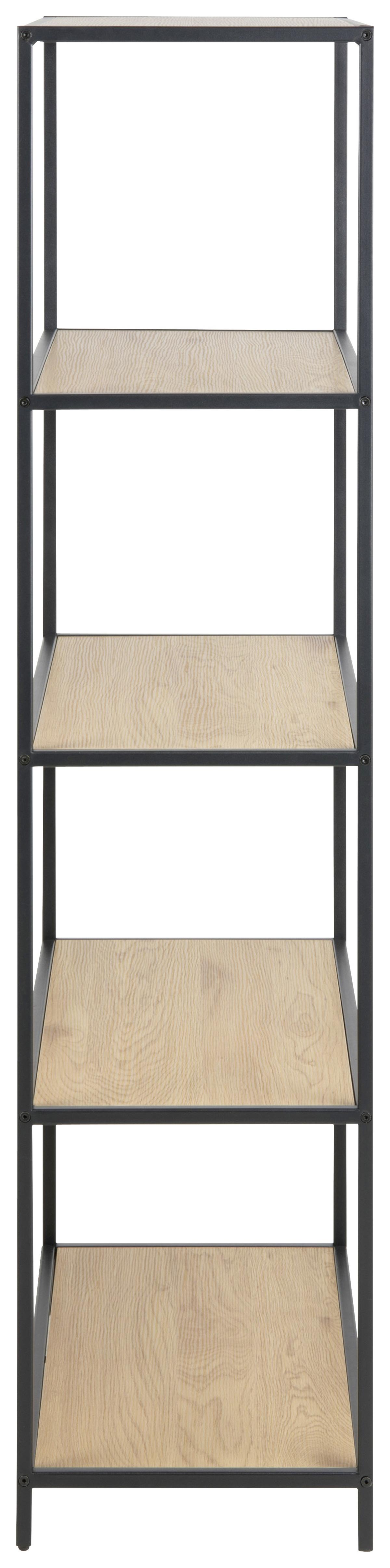 Polc Seaford 77/150cm - tölgyfa színű, Trend, faalapú anyag/fém (77/150/35cm) - MID.YOU
