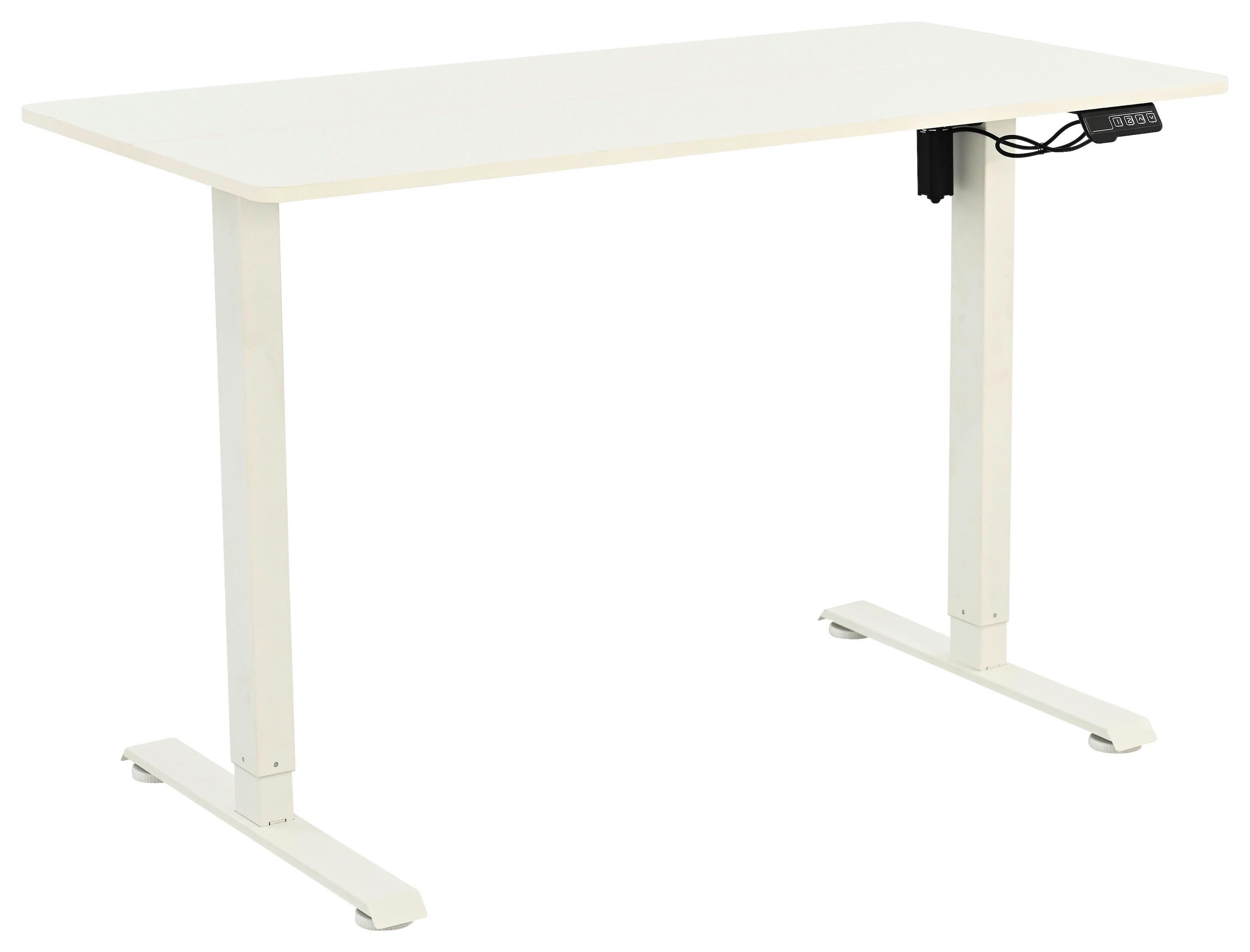 PSACÍ STŮL CHARLIE - bílá/černá, Moderní, kov/kompozitní dřevo (120/60/72-118cm) - Mömax